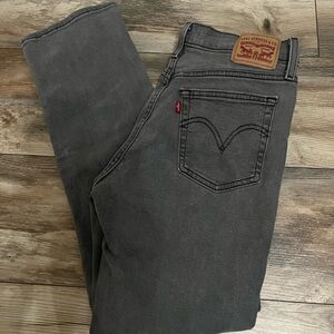 Levis wedgie straight gray jeans